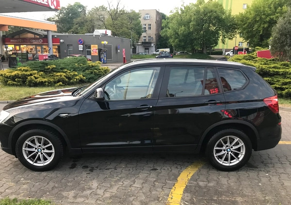 BMW X3 cena 76000 przebieg: 165560, rok produkcji 2014 z Sosnowiec małe 154